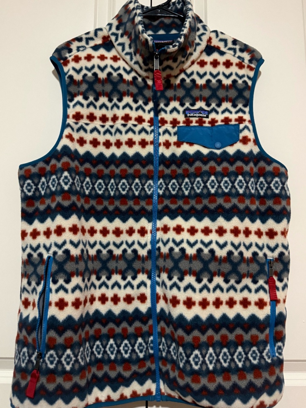 Patagonia Synchilla Men's Full Zip Pattern Vest - L